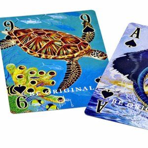 2 DECKS New GUY HARVEY Playing Cards Ocean Underwater Artwork Fish